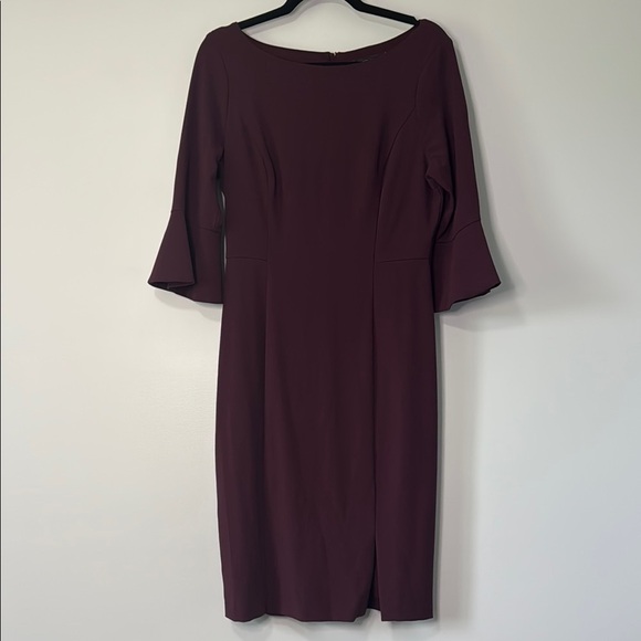 White House Black Market Elegant Burgundy Dress - Picture 1 of 3